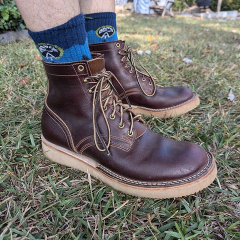 Nicks Lace Up Heritage in Horween Tan Waxed Flesh