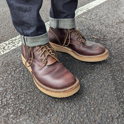 Nicks Lace Up Heritage in Horween Tan Waxed Flesh