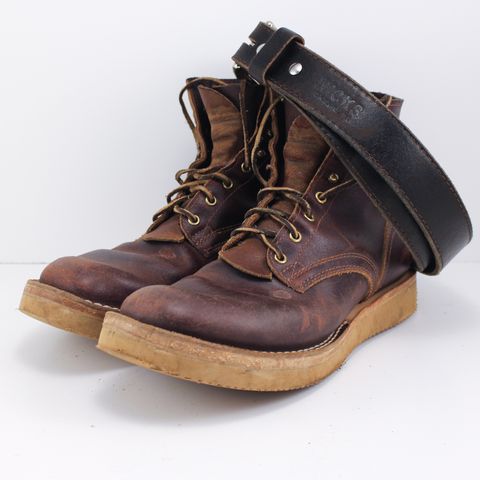 Nicks Lace Up Heritage in Horween Tan Waxed Flesh