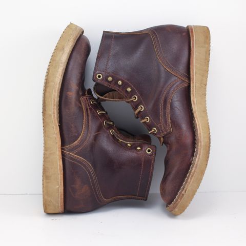Nicks Lace Up Heritage in Horween Tan Waxed Flesh