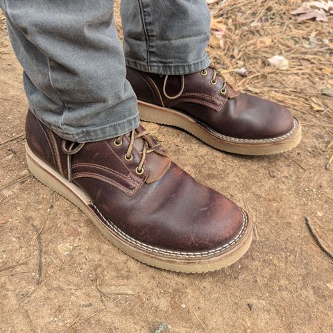 Nicks Lace Up Heritage in Horween Tan Waxed Flesh