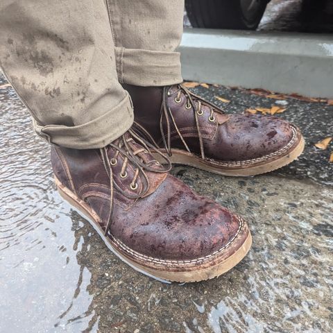 Nicks Lace Up Heritage in Horween Tan Waxed Flesh