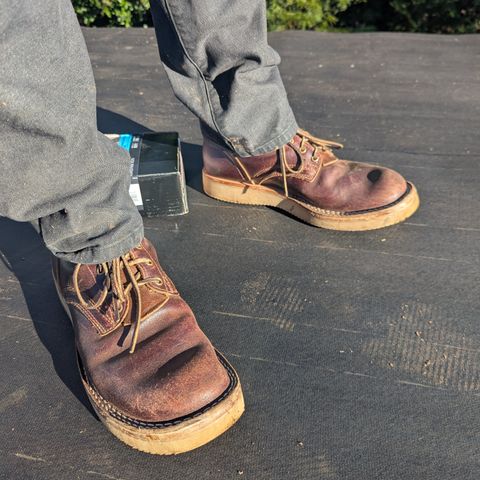 Nicks Lace Up Heritage in Horween Tan Waxed Flesh