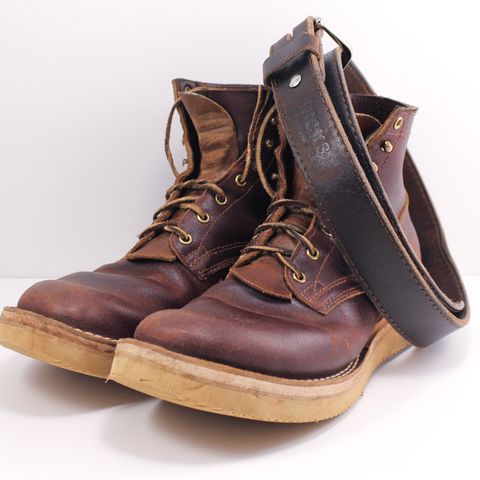 Nicks Lace Up Heritage in Horween Tan Waxed Flesh