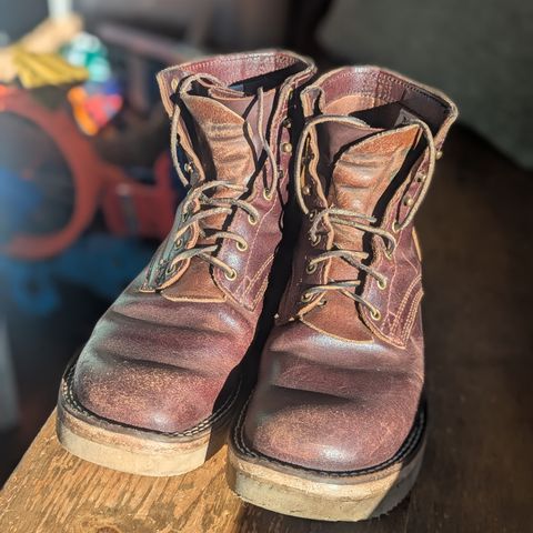 Nicks Lace Up Heritage in Horween Tan Waxed Flesh