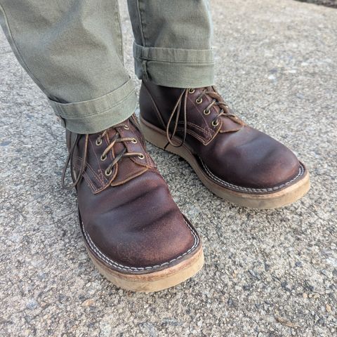 Nicks Lace Up Heritage in Horween Tan Waxed Flesh