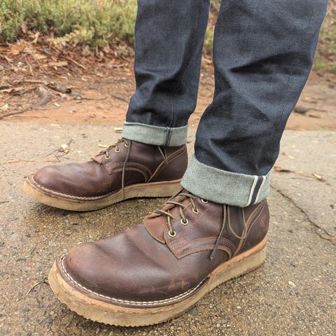 Nicks Lace Up Heritage in Horween Tan Waxed Flesh