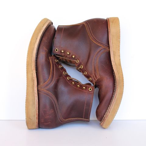 Nicks Lace Up Heritage in Horween Tan Waxed Flesh