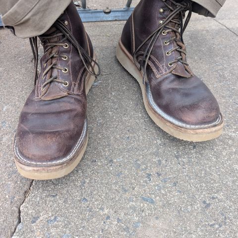 Nicks Lace Up Heritage in Horween Tan Waxed Flesh