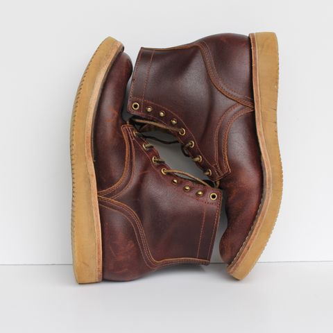 Nicks Lace Up Heritage in Horween Tan Waxed Flesh