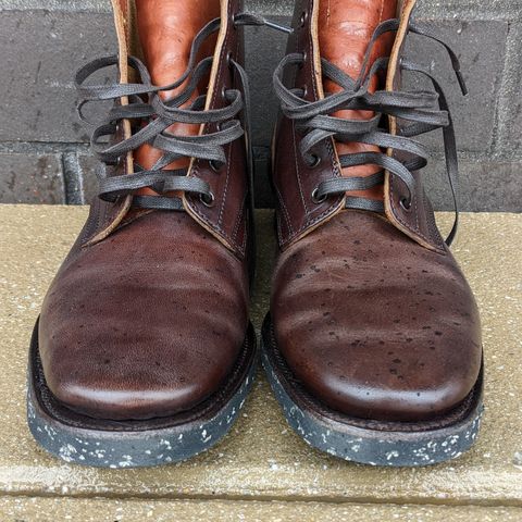 Clinch Yeager Boots in Brown-Overdyed Horsebutt