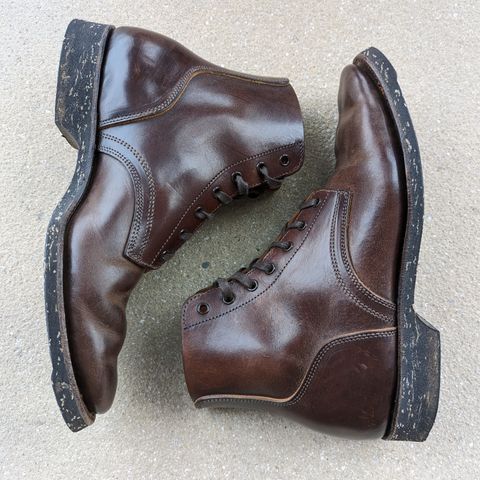 Clinch Yeager Boots in Brown-Overdyed Horsebutt