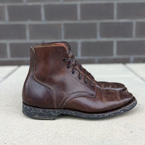 Clinch Yeager Boots in Brown-Overdyed Horsebutt