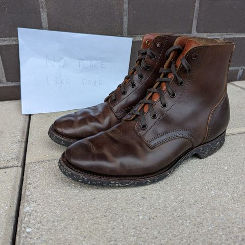 Clinch Yeager Boots in Brown-Overdyed Horsebutt