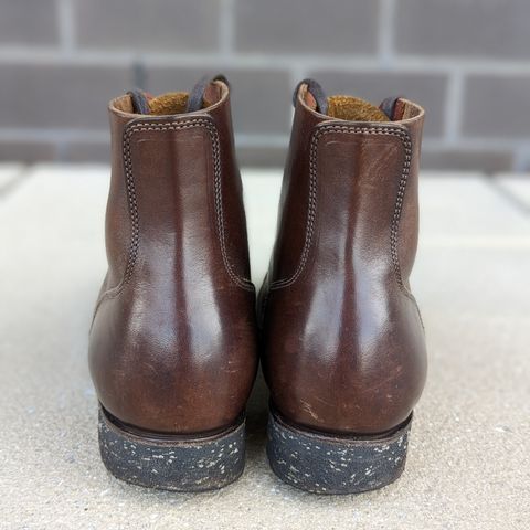 Clinch Yeager Boots in Brown-Overdyed Horsebutt