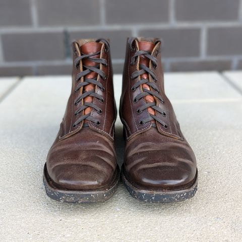Clinch Yeager Boots in Brown-Overdyed Horsebutt