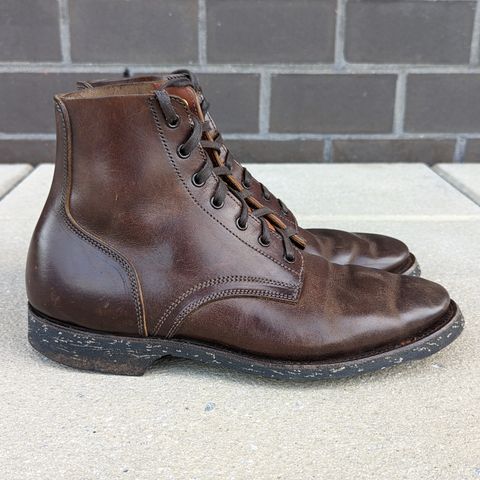 Clinch Yeager Boots in Brown-Overdyed Horsebutt