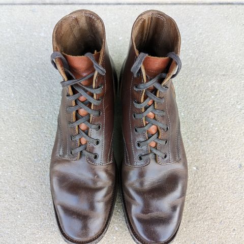 Clinch Yeager Boots in Brown-Overdyed Horsebutt