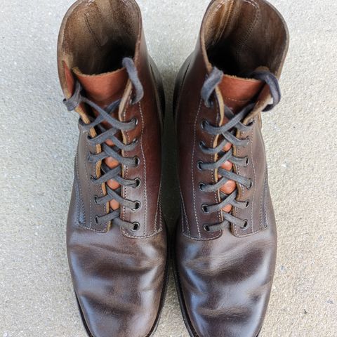 View photo of Clinch Yeager Boots in Brown-Overdyed Horsebutt