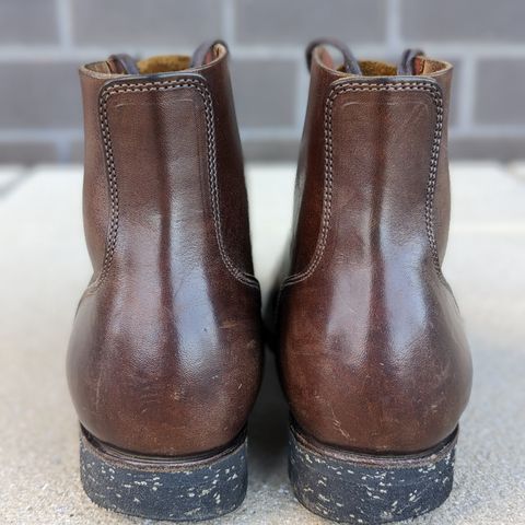 View photo of Clinch Yeager Boots in Brown-Overdyed Horsebutt