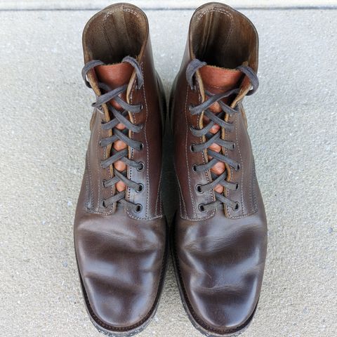 View photo of Clinch Yeager Boots in Brown-Overdyed Horsebutt