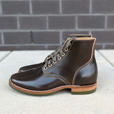 Quan Shoemaker Unknown Model in Horween Dark Cognac Shell Cordovan