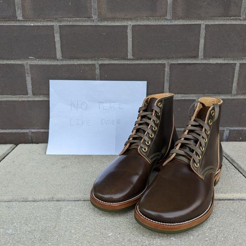 Quan Shoemaker Unknown Model in Horween Dark Cognac Shell Cordovan