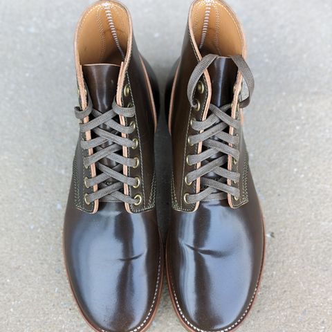 Quan Shoemaker Unknown Model in Horween Dark Cognac Shell Cordovan