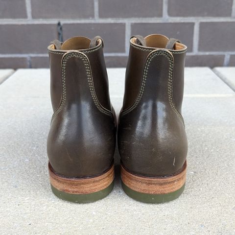 View photo of Quan Shoemaker Unknown Model in Horween Dark Cognac Shell Cordovan