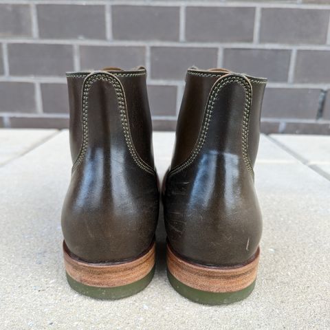 View photo of Quan Shoemaker Unknown Model in Horween Dark Cognac Shell Cordovan