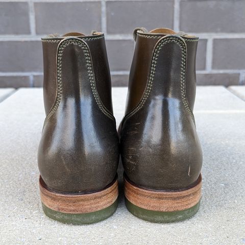 View photo of Quan Shoemaker Unknown Model in Horween Dark Cognac Shell Cordovan