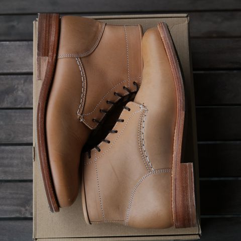 Butts and Shoulders The Classic Boots in Natural Leather