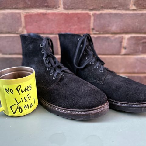 Oak Street Bootmakers Field Boot in Seidel Black Oiled Congo Shrunken Bison Roughout