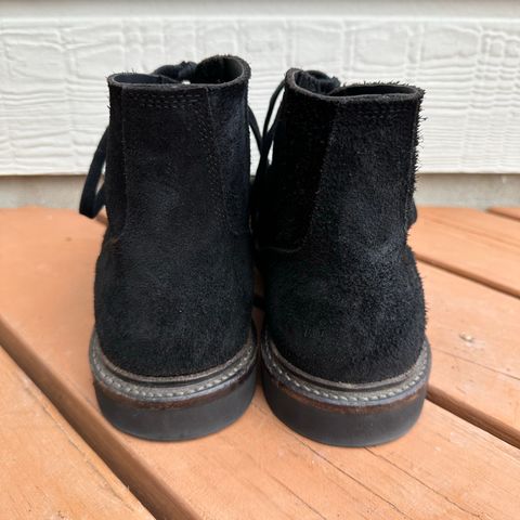 Oak Street Bootmakers Field Boot in Seidel Black Oiled Congo Shrunken Bison Roughout