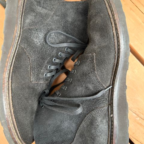 Oak Street Bootmakers Field Boot in Seidel Black Oiled Congo Shrunken Bison Roughout
