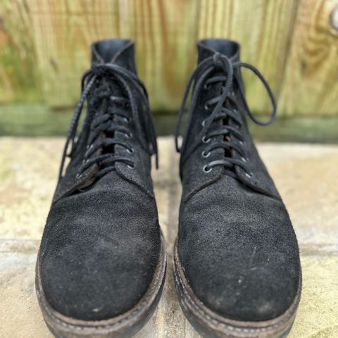 View photo of Oak Street Bootmakers Field Boot in Seidel Black Oiled Congo Shrunken Bison Roughout