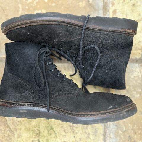 View photo of Oak Street Bootmakers Field Boot in Seidel Black Oiled Congo Shrunken Bison Roughout