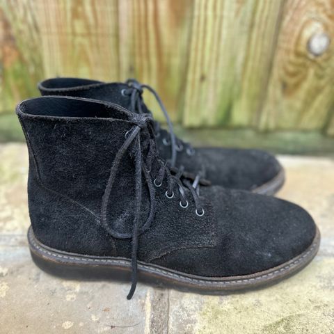 View photo of Oak Street Bootmakers Field Boot in Seidel Black Oiled Congo Shrunken Bison Roughout