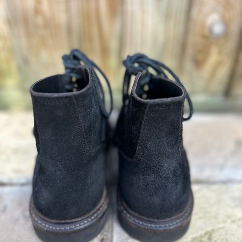 View photo of Oak Street Bootmakers Field Boot in Seidel Black Oiled Congo Shrunken Bison Roughout