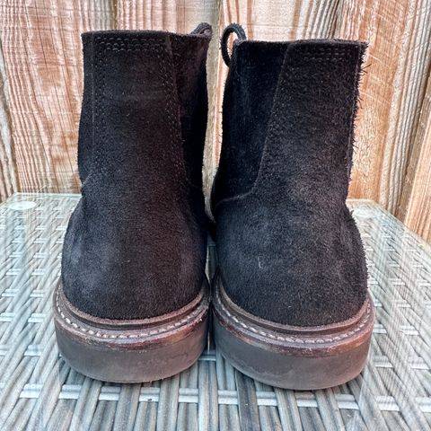 View photo of Oak Street Bootmakers Field Boot in Seidel Black Oiled Congo Shrunken Bison Roughout