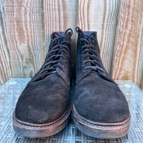 View photo of Oak Street Bootmakers Field Boot in Seidel Black Oiled Congo Shrunken Bison Roughout