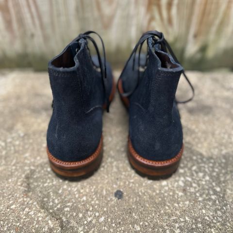 Oak Street Bootmakers Field Boot in Horween Natural Indigo Chromexcel Roughout