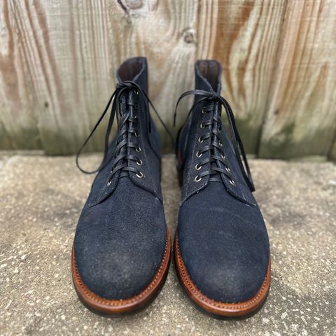 Oak Street Bootmakers Field Boot in Horween Natural Indigo Chromexcel Roughout