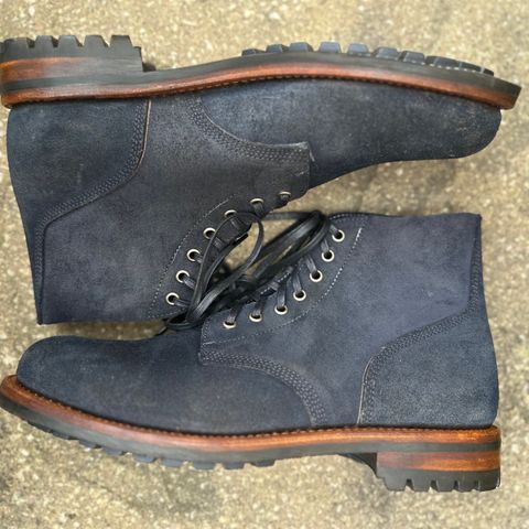 Oak Street Bootmakers Field Boot in Horween Natural Indigo Chromexcel Roughout
