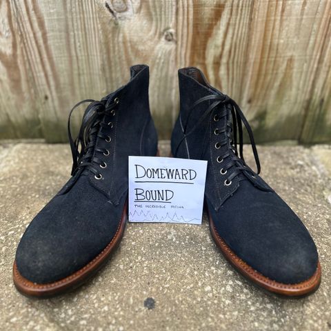 Oak Street Bootmakers Field Boot in Horween Natural Indigo Chromexcel Roughout