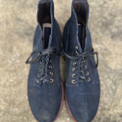 Oak Street Bootmakers Field Boot in Horween Natural Indigo Chromexcel Roughout