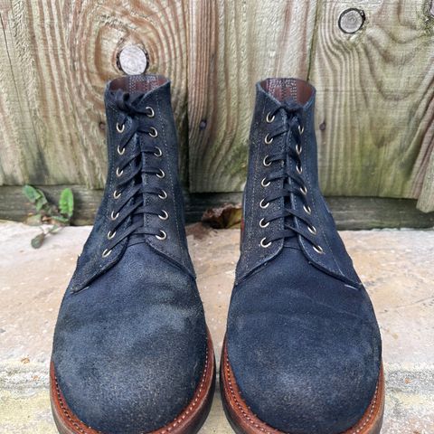 Oak Street Bootmakers Field Boot in Horween Natural Indigo Chromexcel Roughout