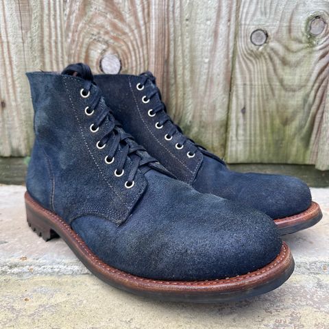 Oak Street Bootmakers Field Boot in Horween Natural Indigo Chromexcel Roughout