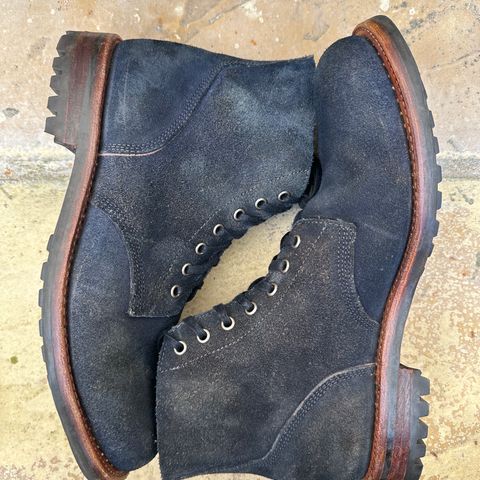 Oak Street Bootmakers Field Boot in Horween Natural Indigo Chromexcel Roughout