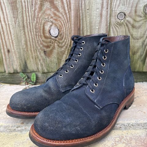 Oak Street Bootmakers Field Boot in Horween Natural Indigo Chromexcel Roughout